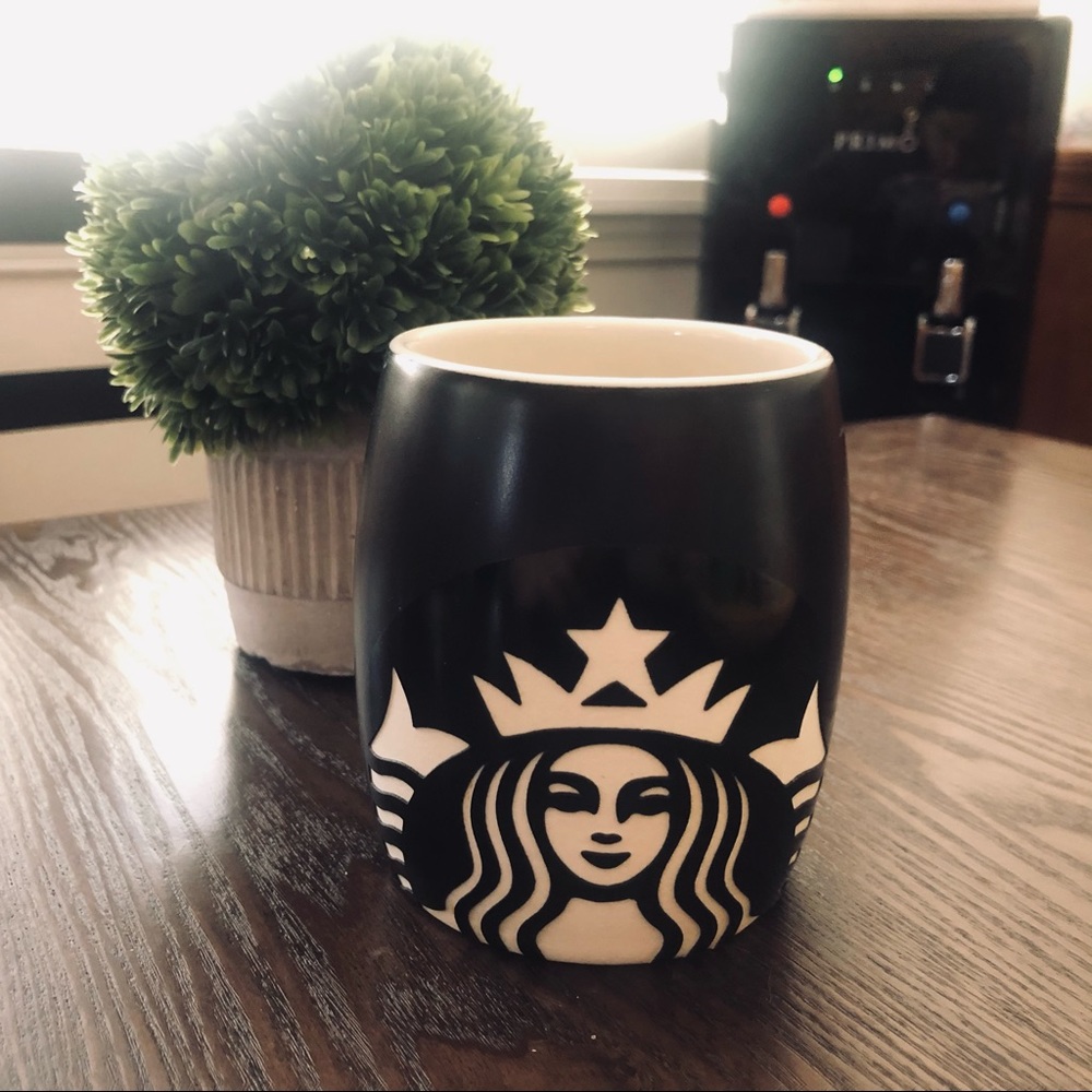 Starbucks black matte mug